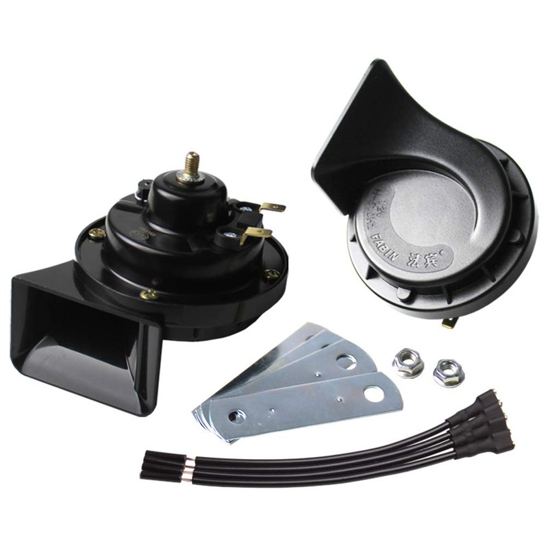 FARBIN Waterproof Air Horn 12V Car Horn Loud Dual-Tone Electric