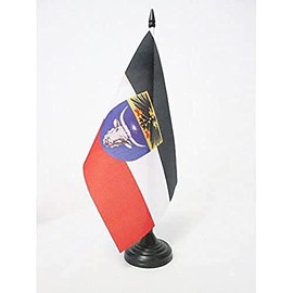 AZ FLAG German South-West Africa 1884-1915 Table Flag 5'' x 8'' - German Empire Desk Flag 21 x 14 cm - Black plastic stick and base