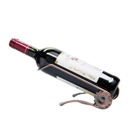 Ceramoon Table Wine Holder Metal Wine Rack Novelty Wine Bottle Display Stand Table Top for Dinning Room Kitchen Home Decoration Gift