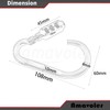 amavoler Motorcycle Helmet Lock, 8ft Bright Theft Deterrent Cable Combo,for