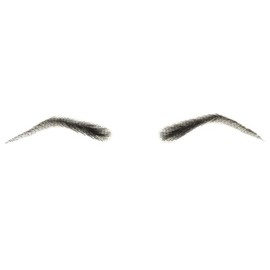 Gx Beauty False Eyebrows Handmade with 100% Human Hair Reusable & Realistic Natural Look for Cosplay (01-Black)