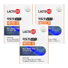 Chong Kun Dang Lacto Fit Solution 2 Sensitive Intestinal Lactic Acid Bacteria Probiotics 3 months supply Chong Kun Dang Lacto Fit Solution Sensitive Intestinal 3 boxes / 종근당 락토핏 솔루션 2 예민한 장 유산균 프로바이오틱스 3개월분 종근당 락토핏 솔루션 예민한 장 3박스
