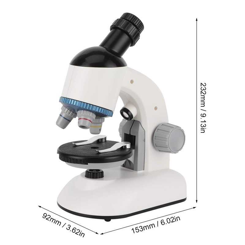 Fydun Microscope 40X-1200X Microscopio Infantil con Cabezal de 360 Rotación