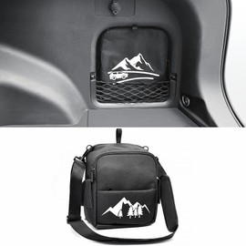 JJMY Upgrade RAV4 Trunk Organizer Car Side Pocket, Multifunctional Car Trunk Storage Organizer Backpack For Toyota RAV4 accessories 2019-2024 2025, Black, 1 PC