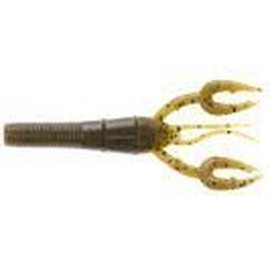 Yamamoto Gary Fat Baby Craw, 3.75'- Black With Blue Flake, One Size, (3Fs-07-021)