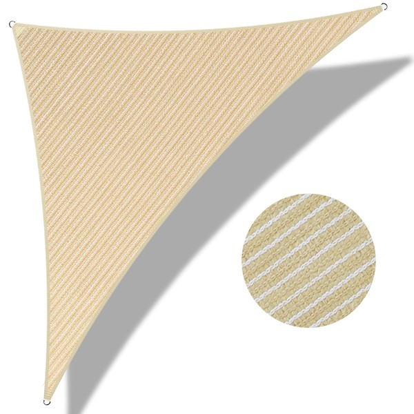 5' x 10' x 11.2' Triangle Sun Shade Sail Canopy