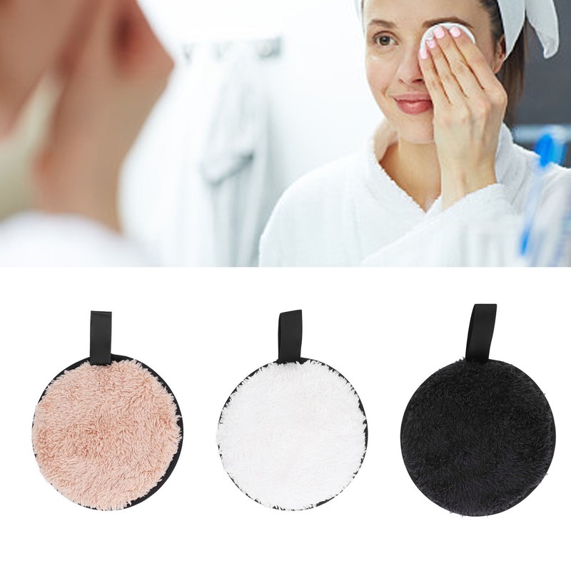 Makeup Remover Puff 3 Colors Purifies Skin Pore Cleansing Exfoliation