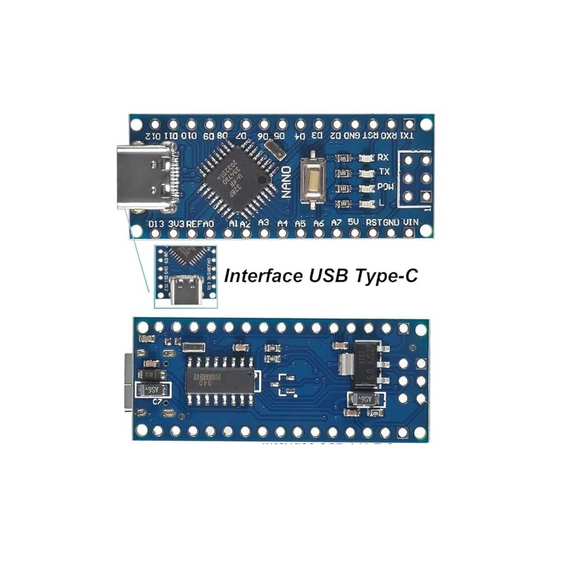 iHaospace Nano 3.0 Shield Type USB C ATmega Model 328P