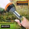 Brandson - Gartenbrause Metall − Handbrause Garten - 7 Sprühbilder