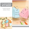 Operitacx 5pcs Binder Clips Note Pads Flash Cards Practical Memory