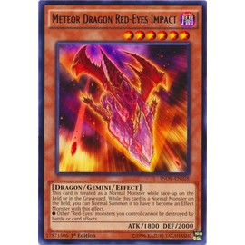 Yu-Gi-Oh! - Meteor Dragon Red-Eyes Impact (INOV-EN028) - Invasion: Vengeance - 1st Edition - Rare