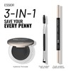 2-in-1 Dual Ended Microblading Eyebrow Pen & Eyebrow Pomade,Waterproof Curved