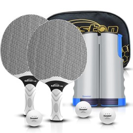 Senston Table Tennis Bat Set, Professional Table Tennis Paddle Set for 2 Players, Composite Rubber Ping Pong Paddle, Indoor or Outdoor Games