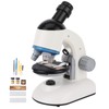 Fydun Microscope 40X-1200X Microscopio Infantil con Cabezal de 360 Rotación