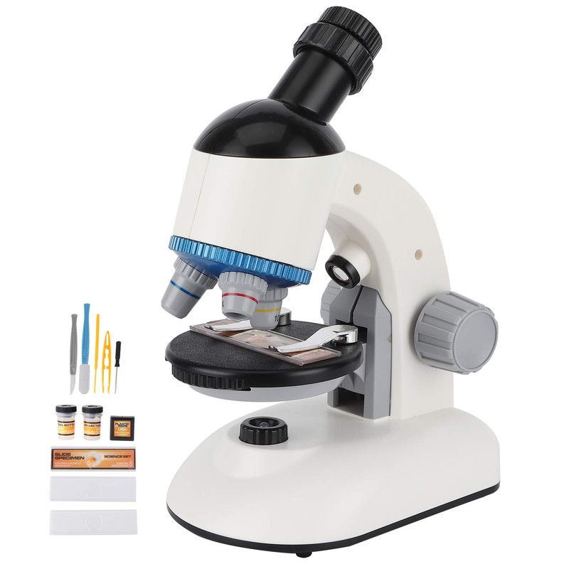 Fydun Microscope 40X-1200X Microscopio Infantil con Cabezal de 360 Rotación