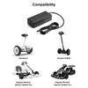 VHBW 63V Charger Compatible with Segway Ninebot Charger 4 Prong