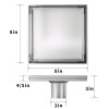 Bochni 8" Inch Shower Drain Brushed 304 Stainless Steel Tile