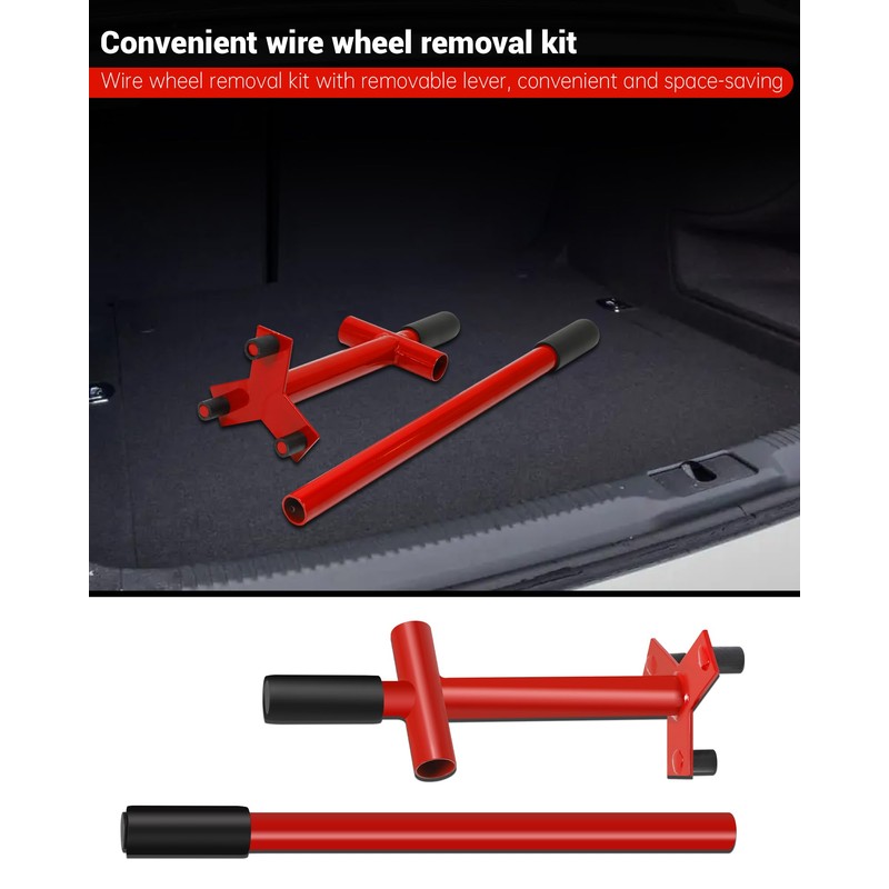 Krysolad 3 Bar Lowrider Wire Wheel Knock Off Tool with