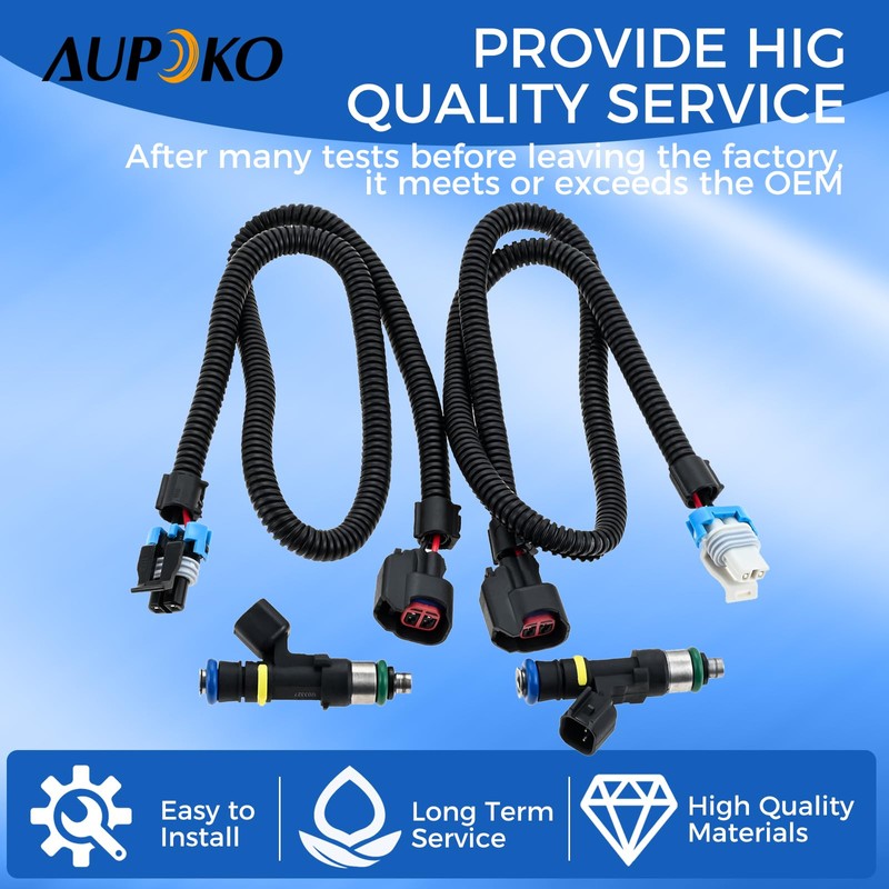 2PCS Fuel Injector Harness Set - Compatible with Polaris Ranger