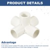 sourcing map 8 Pcs PVC Fitting, 5 Way PVC Fitting