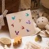 AHANDMAKER 5 Styles Hummingbird Stamps Bird Pattern Mini Stamp, Wooden