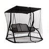 Patio Swing Mosquito Netting - Polyester Mesh Screen with Zipper