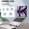 Junfire Foldable Laptop Stand for 17.3 inch, Aluminum Stable Ergonomic