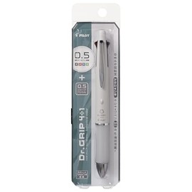 PILOT Multifunctional Writing Instrument Doctor Grip 4+1 5-Pack Cotton White PBH41DG155CW