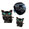 ORIESSE Cute Car Accessories 2pcs Black Cat Car Air Freshener