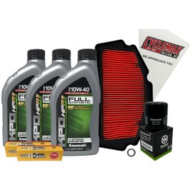 Cyclemax Full-Synthetic KPO Tune-Up Kit compatible with 2024-2025 Kawasaki NINJA 500 ZX5
