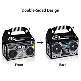 Cajas Regalo Fiestas Radio Piezas Temática Retro Novedosas Hip Hop Dulces Bocadillos Cartón Recuerdos Fiesta