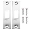 Round Door Lock, Home Bathroom DoubleSided Lock 304 Stainless Steel