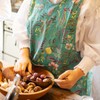 Cotton cross-shaped apron, marigold color / 목화송이 크로스형 앞치마, 메리골드곤색