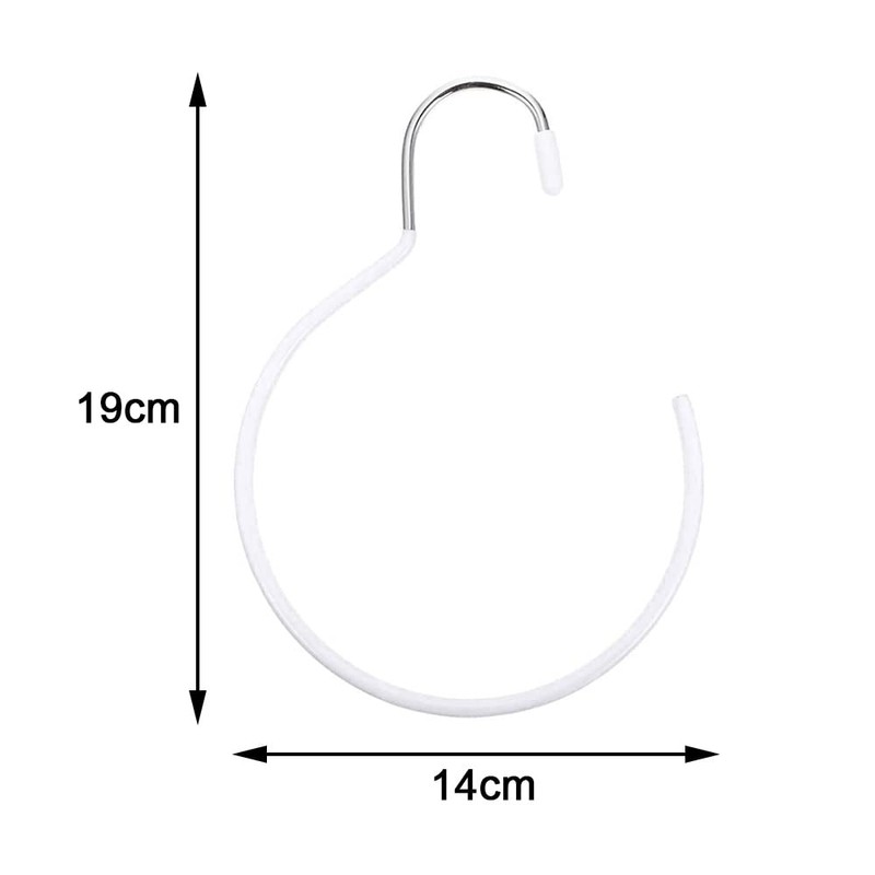 3 PCS Belt Rings Tie Holder Circle Shape Clothes Hanger