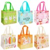 AouEtnay 12 Pcs Easter Gift Bags with Handles for Kids,