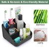 Chintu Toothbrush Holders Bathroom Countertop Organizer- Bamboo Electric Tooth Brushing