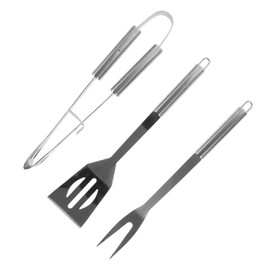 Ciieeo 3Pcs Stainless Steel Grill Tool for BBQ and Camping Portable Barbecue Accessories Utensils for Outdoor Cooking and Picnics Essential Grilling Kit for Foodies