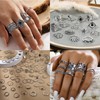 JeryWe 70 Piece Set, Ring, Black, Men's Ring, Simple, Stylish,