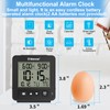 Geevon Small Atomic Travel Alarm Clock with Auto/8s Backlight, 2