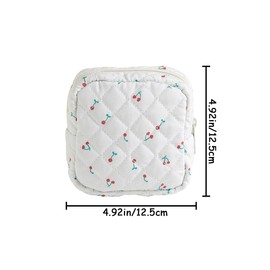 3 PCS Sanitary Napkin Storage Bag Portable First Period Pouch Towel Holder Soft Pads Tampon Holder Period Bag with Zipper Cotton Cloth Pouch for Teen Girls Women Ladies