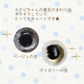 Monsueil 10694 Nuigurumi Cat Ochibi-chan Beige