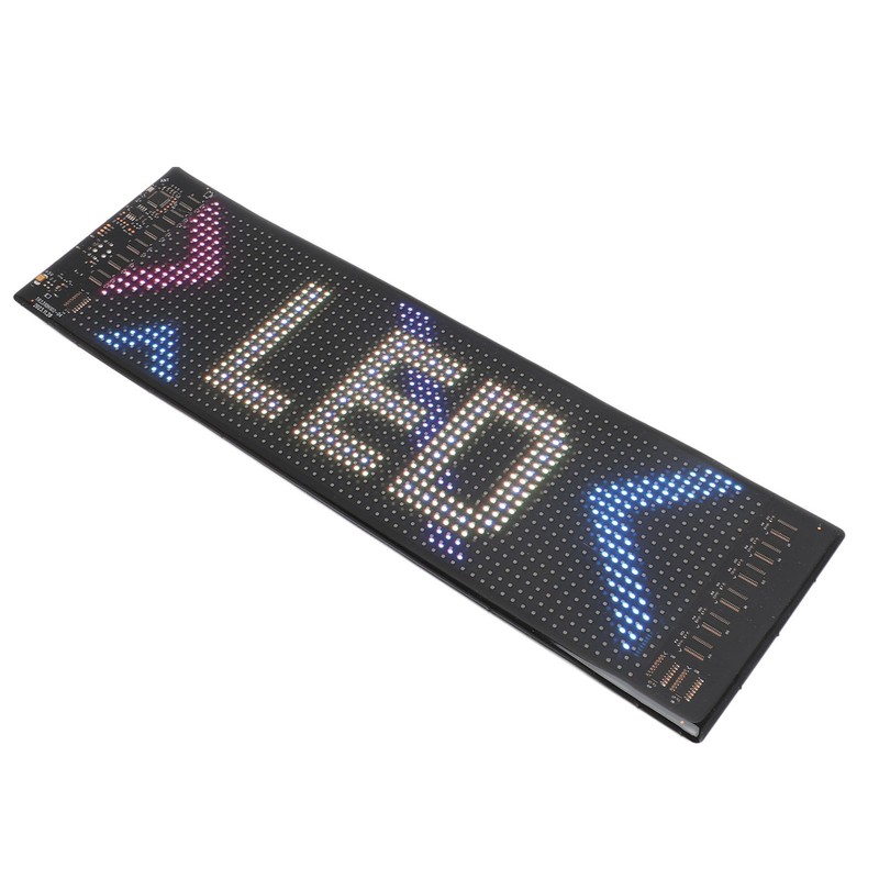 LED Car Sign Professional 13.7x4.0inch Thin Waterproof Scrolling Programmable Flexible
