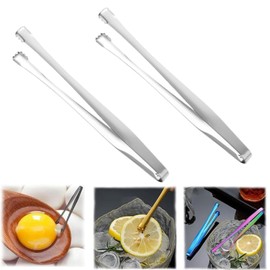 Egg Chalaza Removal Tool,Egg Chalaza Membrane Removal,Kitchen Tool,Stainless Steel Eggshell Fragment Removal Utensil (Silver, 2 Pcs)