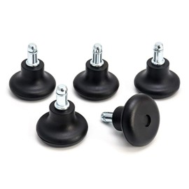 Namvo 5Pcs Office Chair Feet, Carpet Chair Casters, Replacement Swivel Caster Wheels to Fixed Stationary Castors