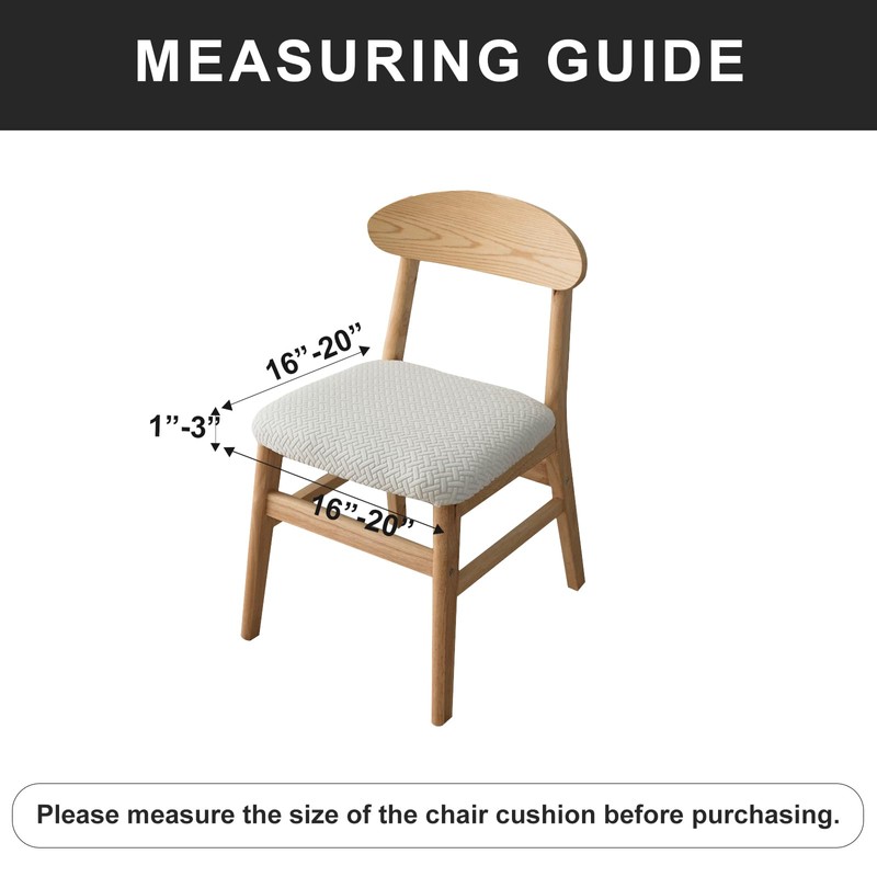 Genina Seat Covers for Dining Room Chair Seat Slipcovers Kitchen