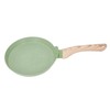 Frying Pan Wood Handle Aluminum Alloy Cooking Skillet Fast Heating
