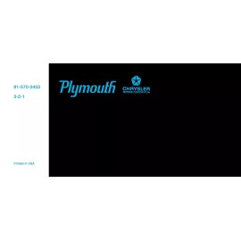 1973 Plymouth Barracuda Owner's Manual - COLOR