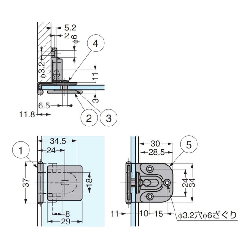 sugatune工業 Lamp Mark Catch With Glass Holds # ghc34 –
