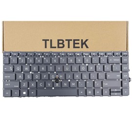 TLBTEK Backlight Keyboard Replacement Compatible with HP EliteBook 745 G7, 745 G8, 840 G7, 845 G7, 840 G8, 845 G8,Elitebook 840 Aero G8,ZBook Firefly 14 G7,ZBook Firefly 14 G8 Series Laptop