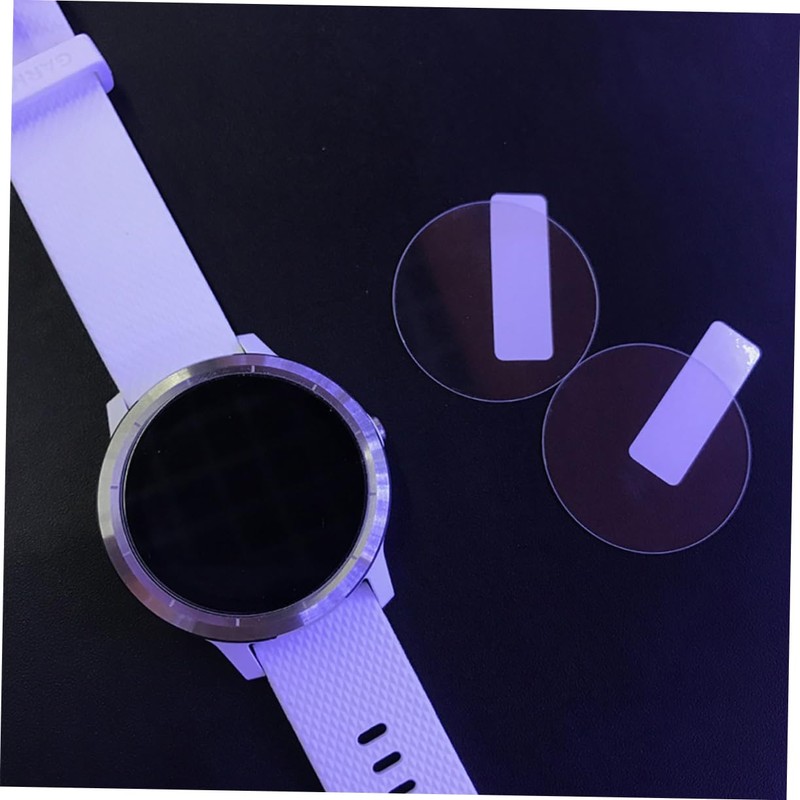 Gatuida 5pcs Round Watch Screen Film Tempered Glass for 3